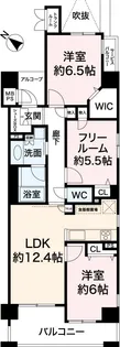 ワコーレ新長田駅前エス・プライム【3階】の間取り