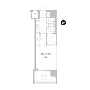 HOKULE’A SHIROGANE【5階】の間取り