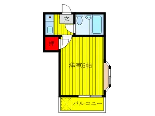 東京都北区王子2【アパート】の間取り
