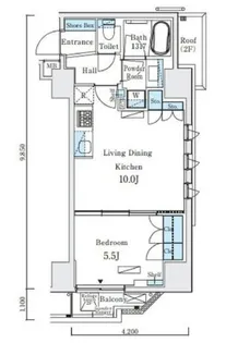 グレイスコート岩本町【4階】の間取り