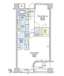 1LDKの間取り画像