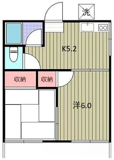 斉藤アパートB【1階】の間取り