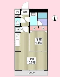 埼玉県さいたま市大宮区吉敷町3【マンション】の間取り