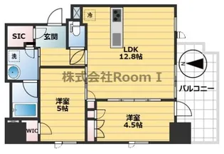 ユニハイムMUSE大手前【11階】の間取り