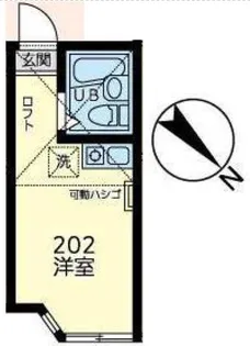ユナイト中野島レーザーディマルコ【2階】の間取り