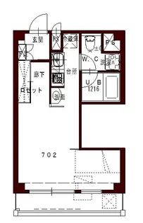 コリドールベルエア【2階】の間取り