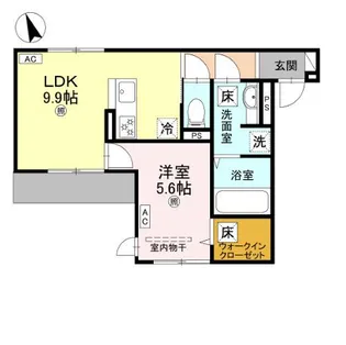 パサログランデ鳳中町【1階】の間取り