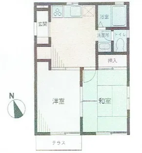 クレ-ルカネコC棟【1階】の間取り