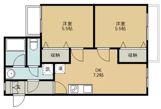 ベルコムン原町【2階】の間取り