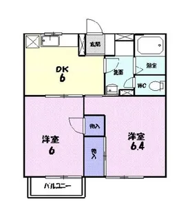 あづまハイツ【1階】の間取り