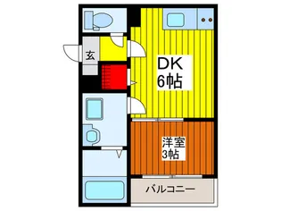 LEXIS Gran六町【2階】の間取り
