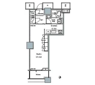 THE TOKYO TOWERS MIDTOWER【5階】の間取り