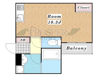 badge nagase east【1階】の間取り