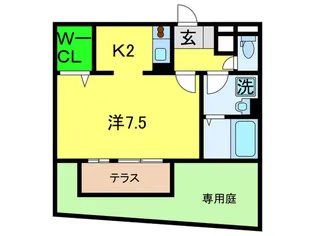COZY岸里【1階】の間取り