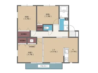 ブランハイム III【2階】の間取り