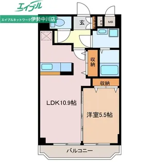 メゾン・ド・ルミエール【6階】の間取り