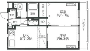レジディア吉祥寺【2階】の間取り