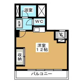 アシスト長野マンション【2階】の間取り