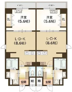 協栄ビル【5階】の間取り