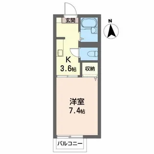 LATO PARCO【2階】の間取り