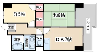 メゾン・エルミタージュ【2階】の間取り