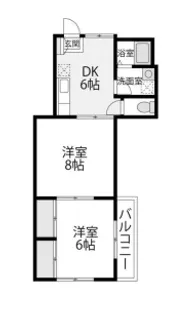 神奈川県横浜市鶴見区馬場5【アパート】の間取り