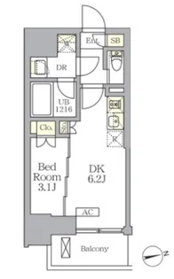 東京都文京区湯島3【マンション】の間取り