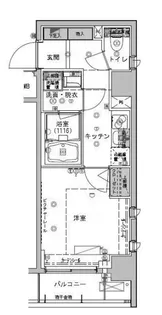 東京都中央区日本橋箱崎町【マンション】の間取り