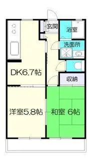 シャーメゾン城元B【1階】の間取り
