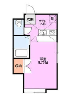 新潟県新潟市東区紫竹2【アパート】の間取り