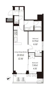 フレンシア浅草橋【3階】の間取り