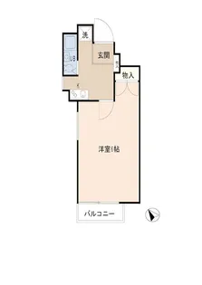 タバタ・パークハイツ2【2階】の間取り