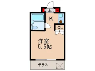 扶桑マンション【1階】の間取り