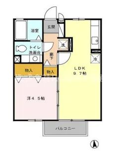 ヴィラ・モナリエール【1階】の間取り