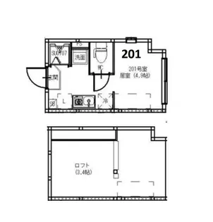 ハーモニーテラス東大泉III【2階】の間取り