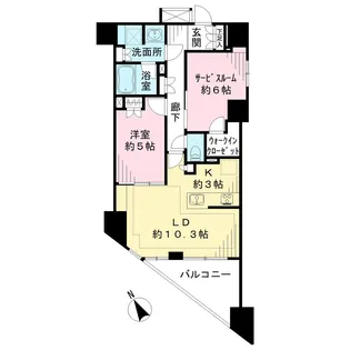パレステージ藤沢シャインコート【5階】の間取り