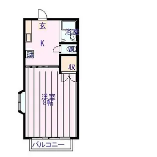 レジデンスキャンパス前【2階】の間取り