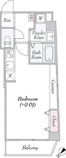 ゲートフィールド浅草東駒形【4階】の間取り