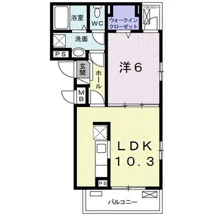 ラ・フォンターナ青葉【2階】の間取り