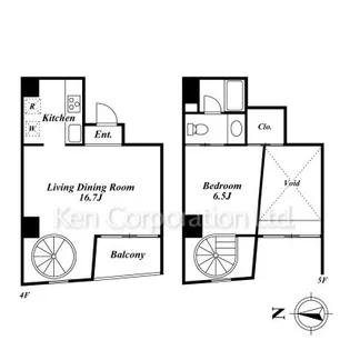 パークレジデンス南青山【4階】の間取り