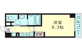 グランドステージ大阪城北【5階】の間取り