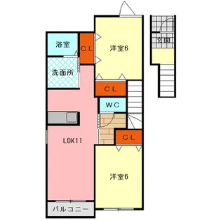 パルテールIII【2階】の間取り