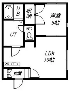 ファイブウエスト【1階】の間取り