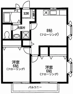 クレッセント【1階】の間取り