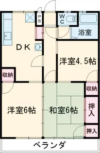 グランドハイツ野上【3階】の間取り