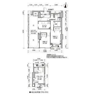 東雲キャナルコートCODAN11号棟【4階】の間取り