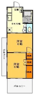 東仲町ハイツ【2階】の間取り