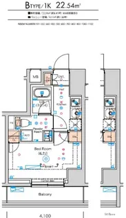 スクエアシティ横濱大通公園AZ【2階】の間取り