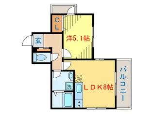 グラディ-ル【2階】の間取り