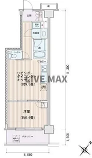 エスティメゾン豊洲レジデンスE【5階】の間取り